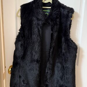 C. Wonder Black Faux Fur Vest